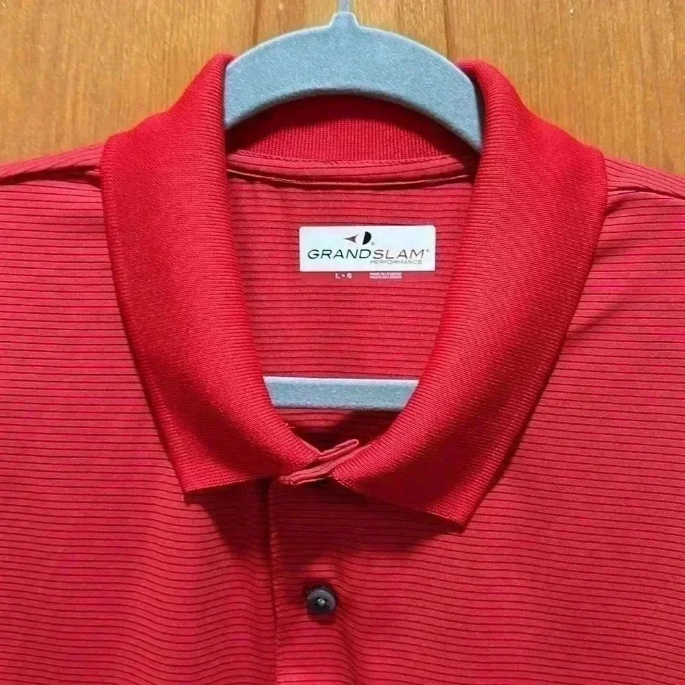 Men’s golf polo, short sleeve size large - Picture 2 of 5